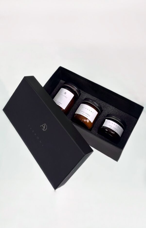 پک ۳ عددی شمع معطر با رایحه‌ی لوکس دانهیل | Dunhill Inspired - Image 2