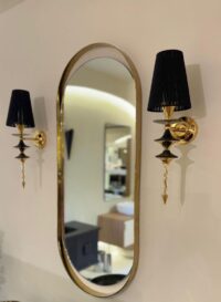 چراغ دکوراتیو مشکی طلایی