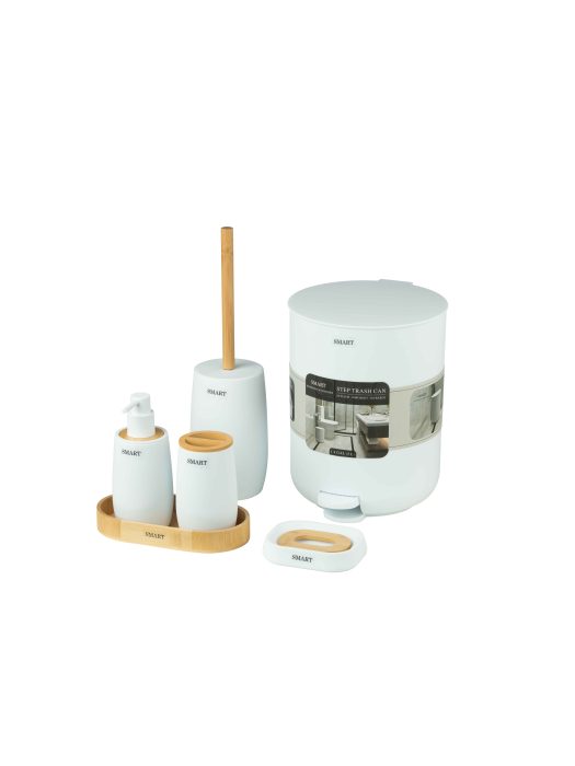 ست سرویس بهداشتی مینیمال فلورا سفید