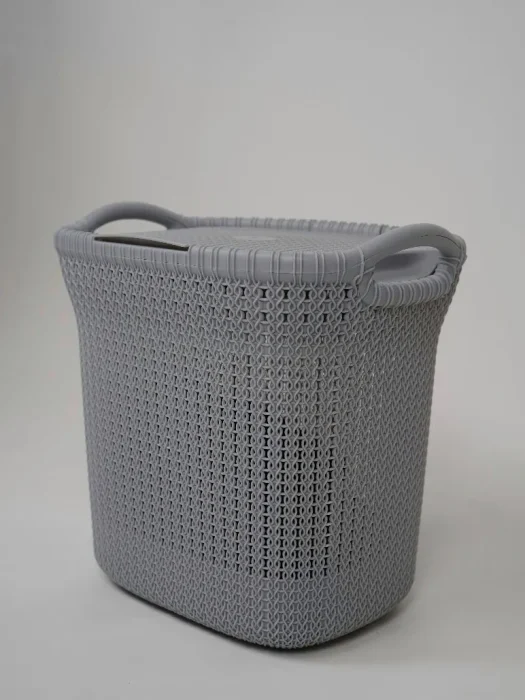 سبد رخت چرک لاندری دیاهوم رنگ طوسی