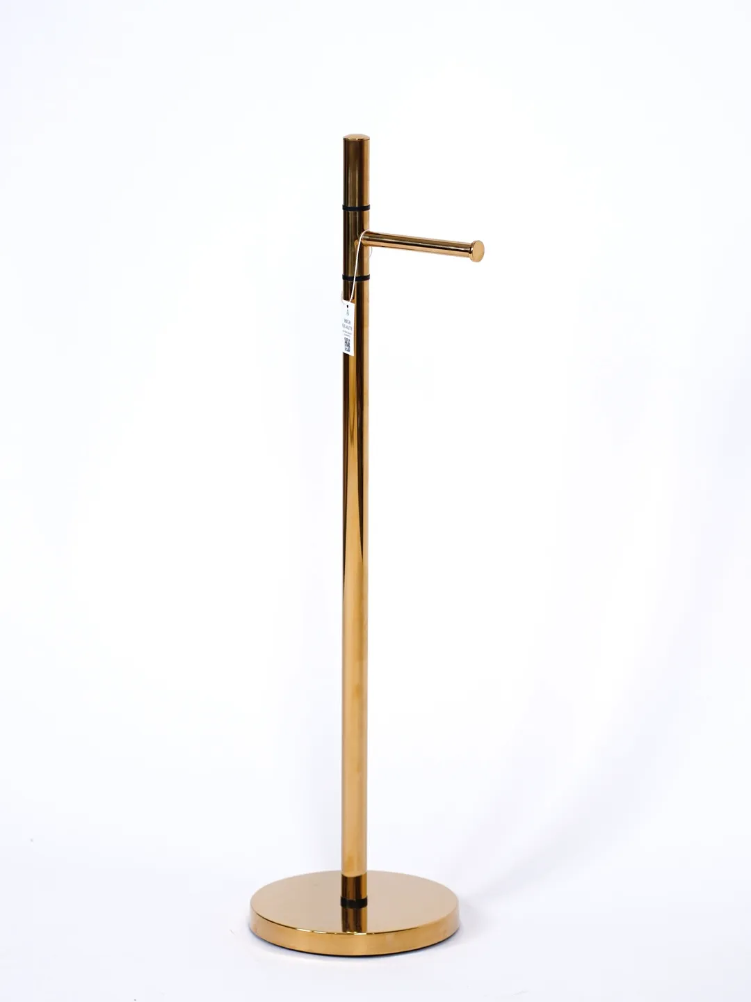 استند دستمال اس ال | عکس محصول - diahome استند دستمال اس ال رنگ طلایی و ایستاده در فضای سفید