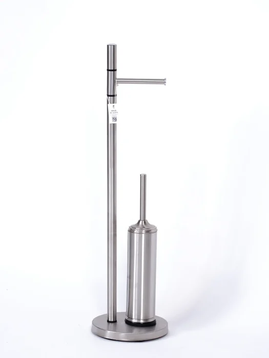 استند دستمال ایستاده رنگ کروم جذاب در پس زمینه سفید