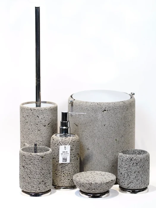 ست سنگی بازالت 2025 رنگ طوسی