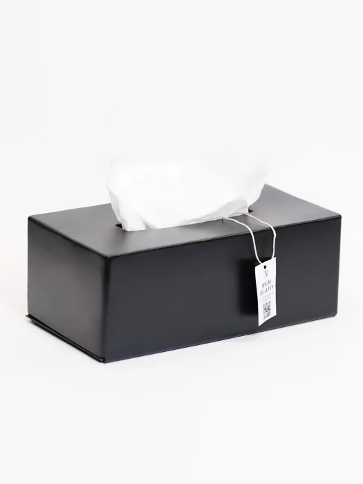 باکس دستمال ابعاد مسطیلی رنگ مشکی بدنه برنج مقاوم