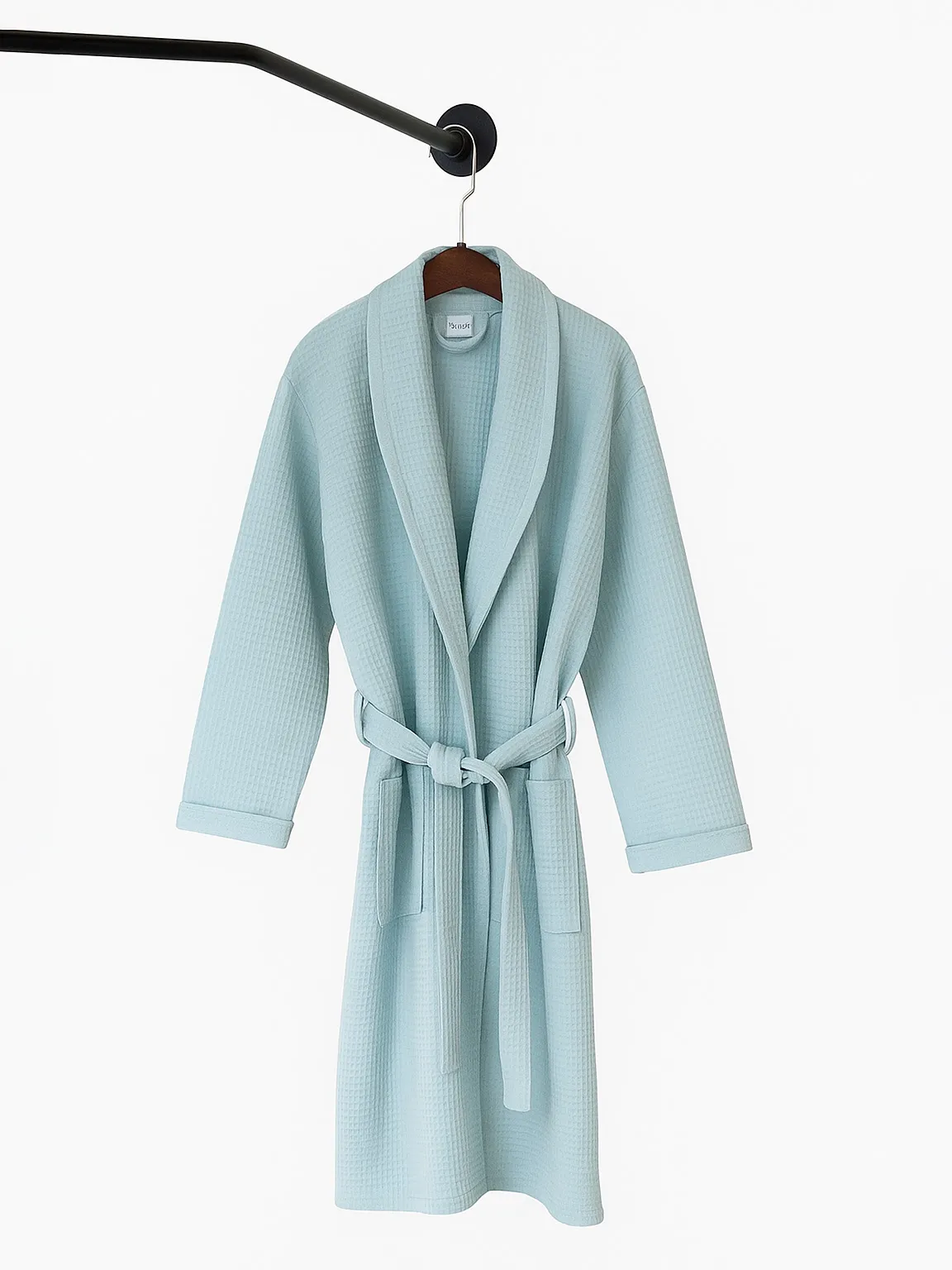 حوله تنپوش وافلی دیاهوم | عکس محصول - diahome حوله تن پوش وافل آبی محصولی از دیاهوم