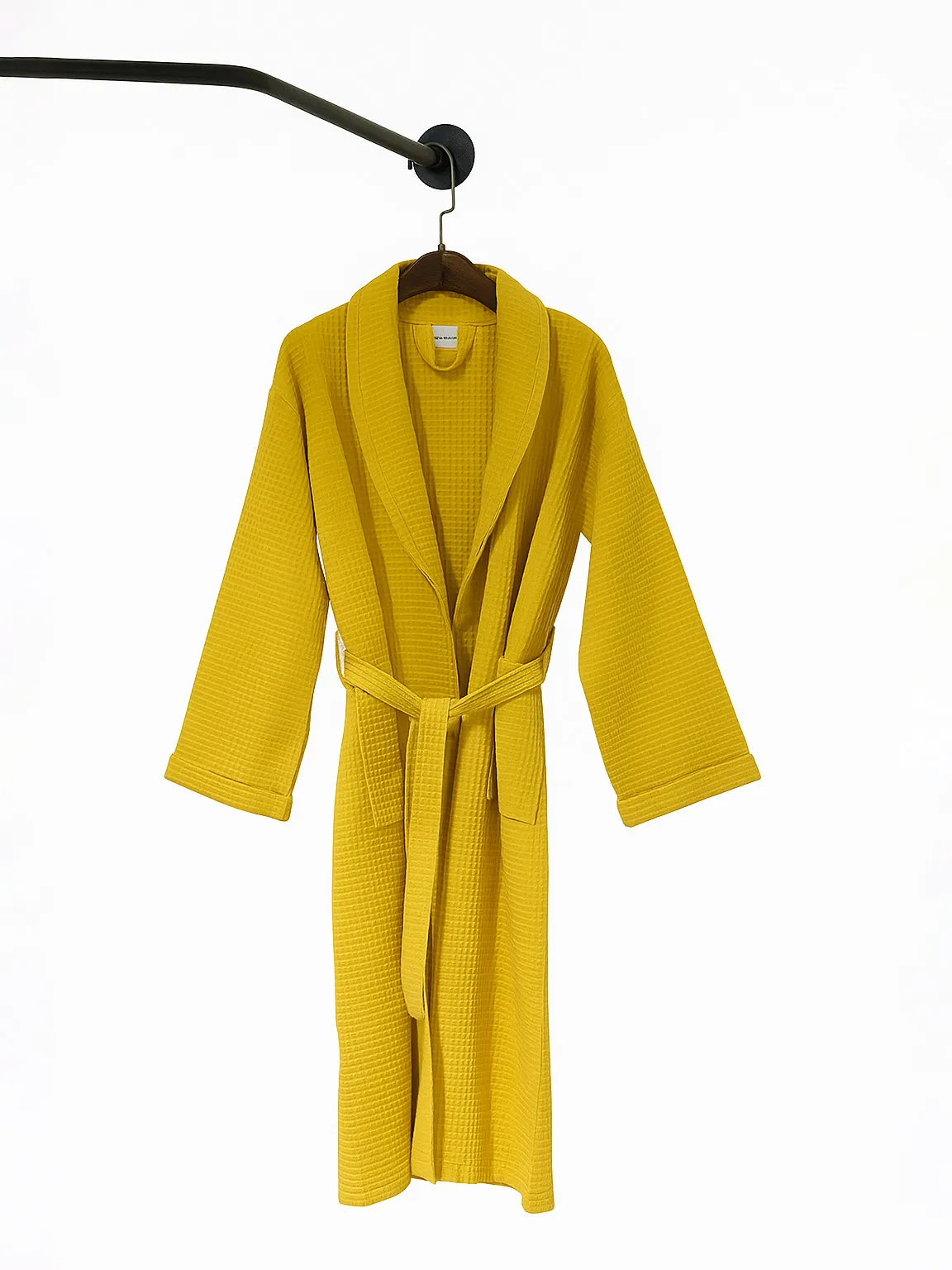 حوله تنپوش وافلی دیاهوم | عکس محصول - diahome حوله تن پوش وافل خردلی