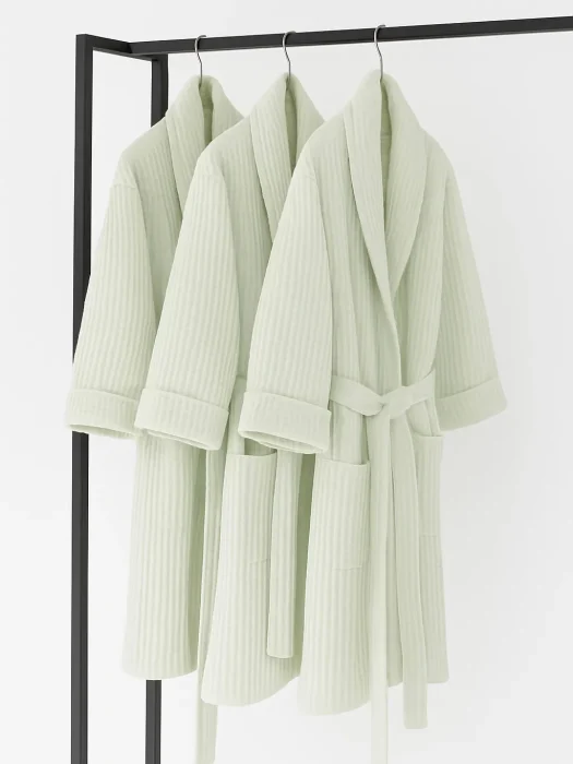 حوله تن پوش وافلی رنگ سفید در دو سایز مختلف