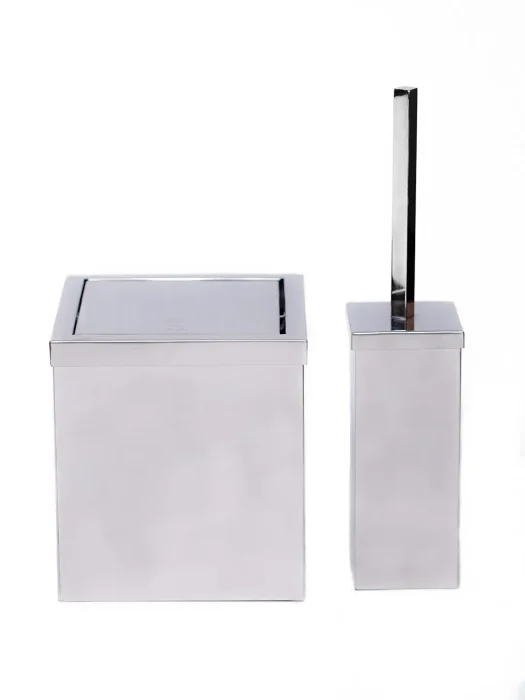 سطل و برس رنگ استیل مات لوکس با بدنه استیل 304