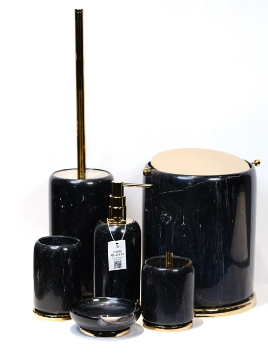 ست سرویس بهداشتی سنگی ماکو 2025 طلایی