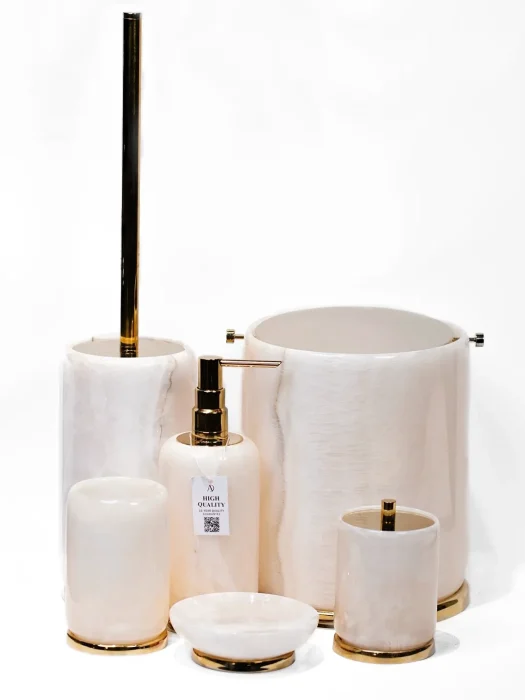 ست سرویس بهداشتی سنگی مرمر صورتی 2025