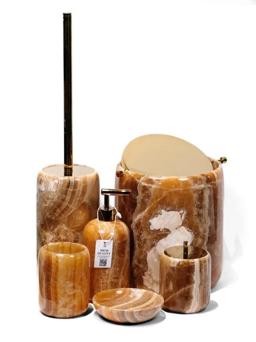 ست سرویس بهداشتی سنگی مرمر عسلی 1900