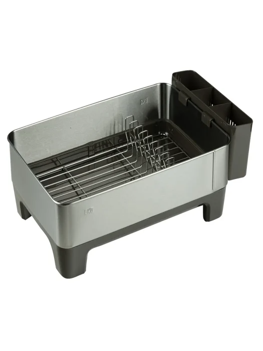 جاظرفی مینیمال رومیزی مدل استیل رنگ استیل مات فضای سفید