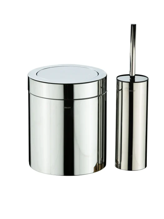 ست سطل و برس دایره‌ای SMART کروم