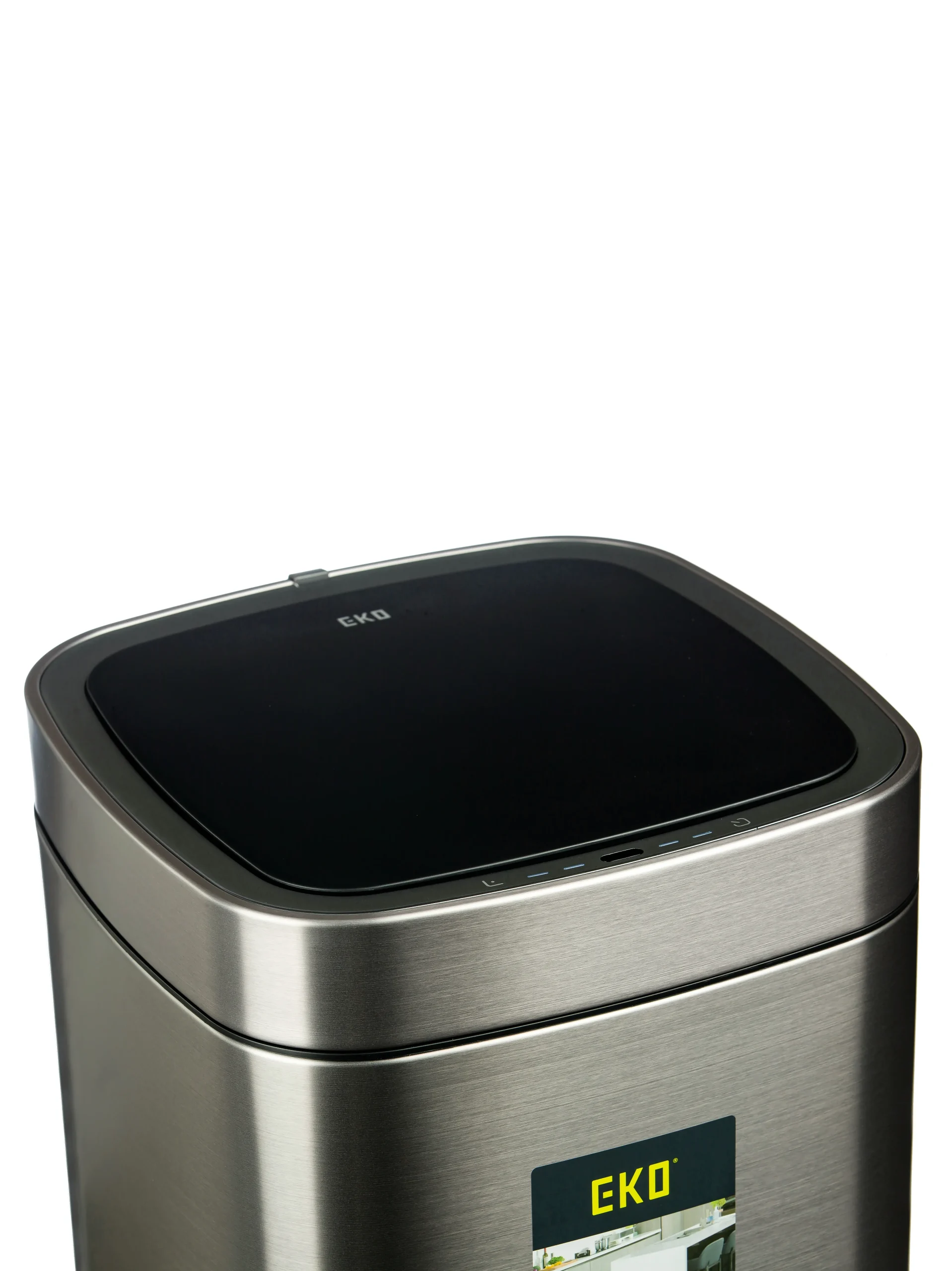 سطل زباله هوشمند اکو اسمارت 20 لیتر | عکس محصول - diahome سطل زباله هوشمند 21 لیتری استیل زوم