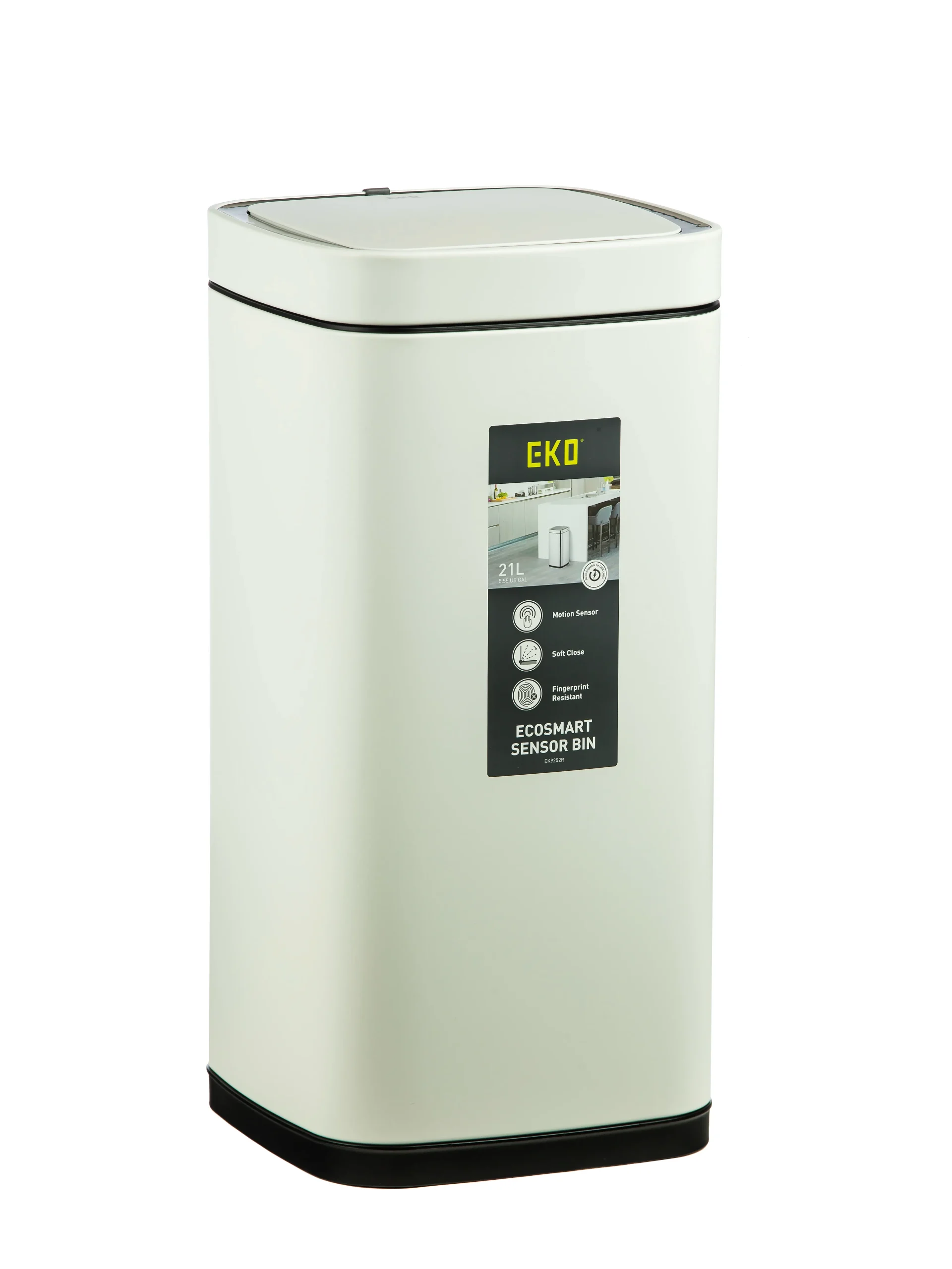 سطل زباله هوشمند اکو اسمارت 20 لیتر | عکس محصول - diahome سطل زباله هوشمند 21 لیتری سفید
