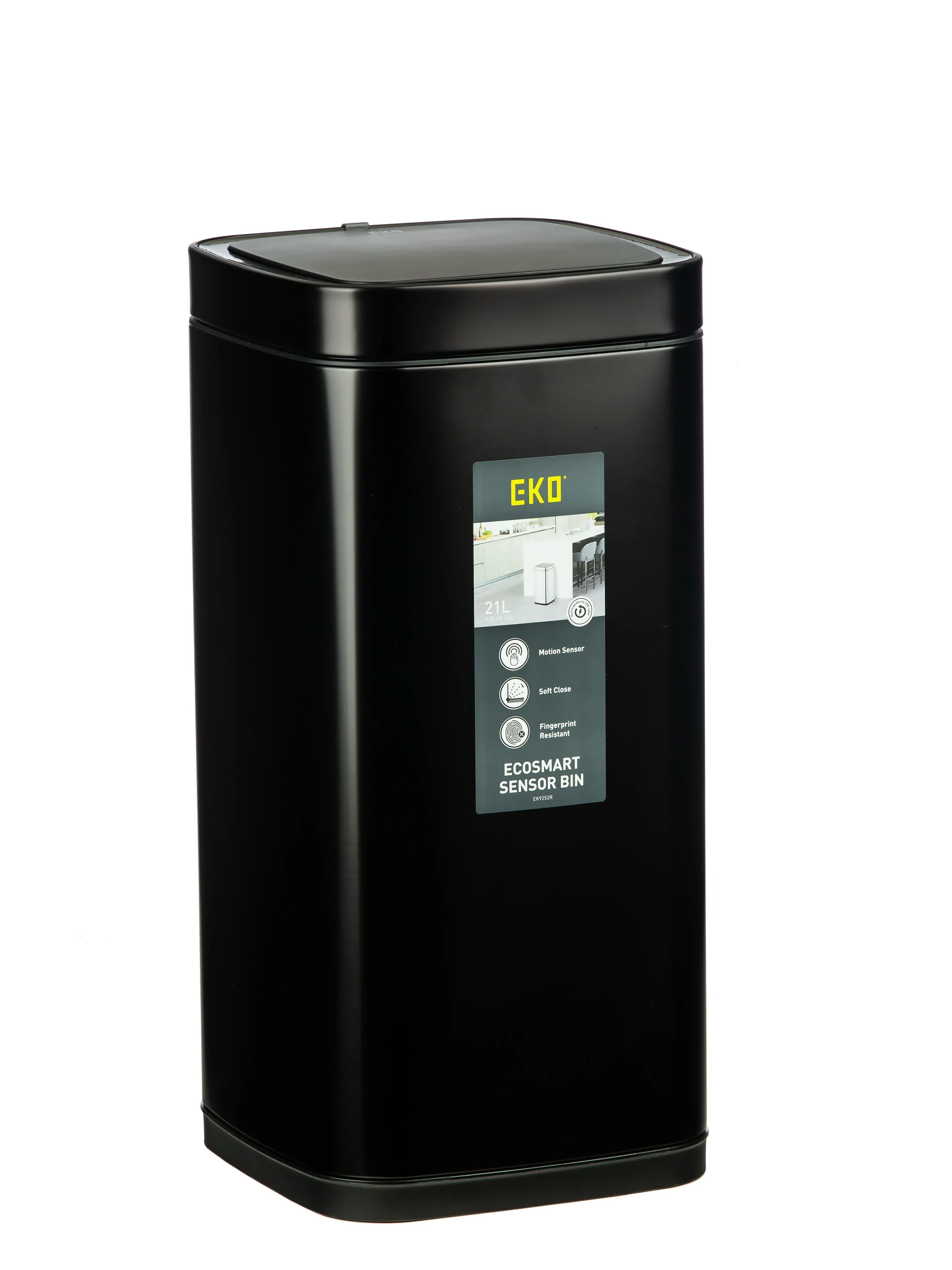 سطل زباله هوشمند اکو اسمارت 20 لیتر | عکس محصول - diahome سطل زباله هوشمند 21 لیتری مشکی