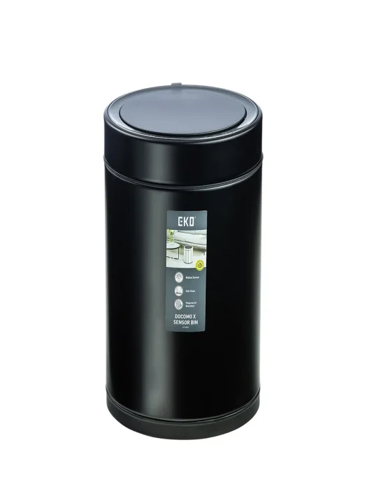 سطل هوشمند 6 لیتری EKO مدل Sensor Touch رنگ مشکی براق و ایستاده