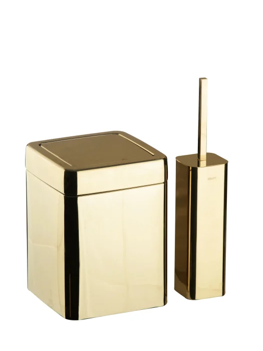 سطل و برس مربع برند smart رنگ طلایی