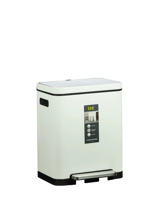 سطل پدالی 20 لیتر برند EKO پرو رنگ سفید