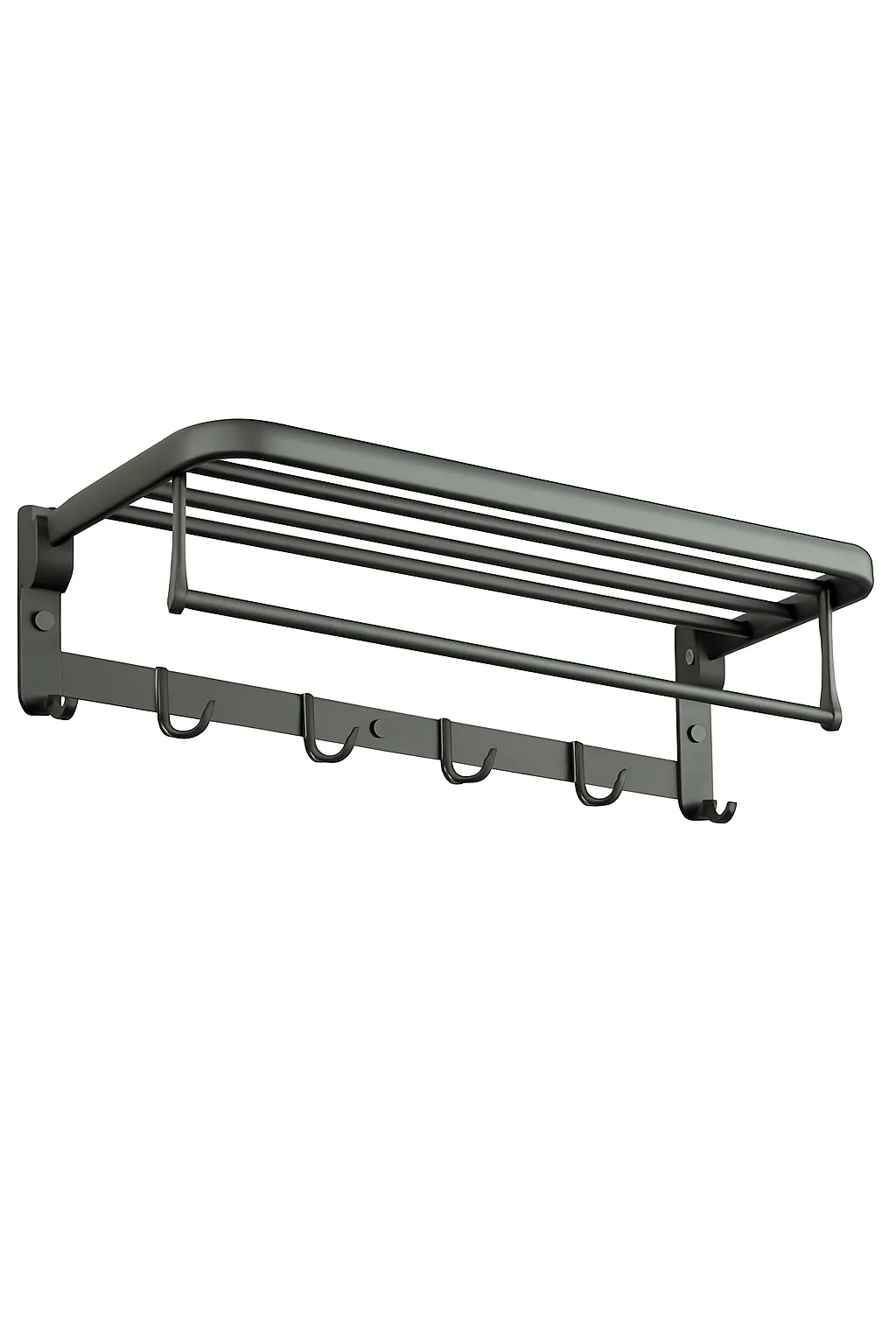 جا حوله رخت اویز حمام استیل اسمارت 60 سانت | عکس محصول - diahome جا حوله رخت اویز حمام استیل اسمارت 60 سانت