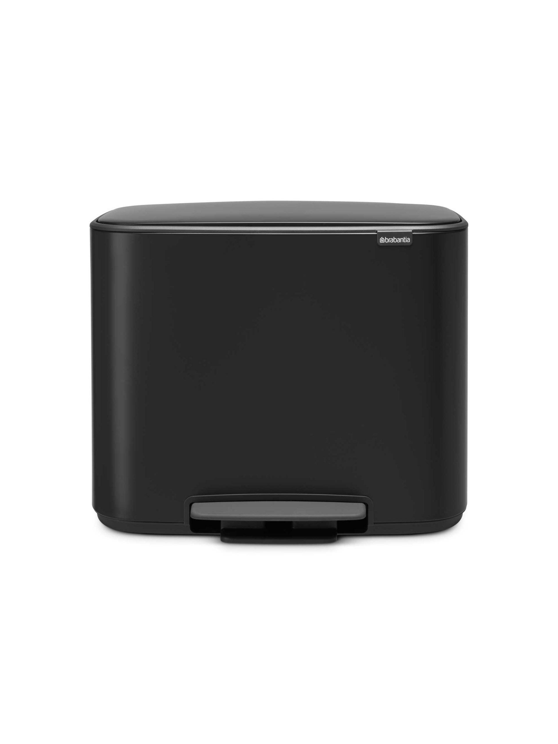 سطل زباله پدالی آشپزخانه دو مخزنه برابانتیا 11+23 لیتر | عکس محصول - diahome سطل زباله پدالی آشپزخانه دو مخزنه برابانتیا 11+23 لیتر