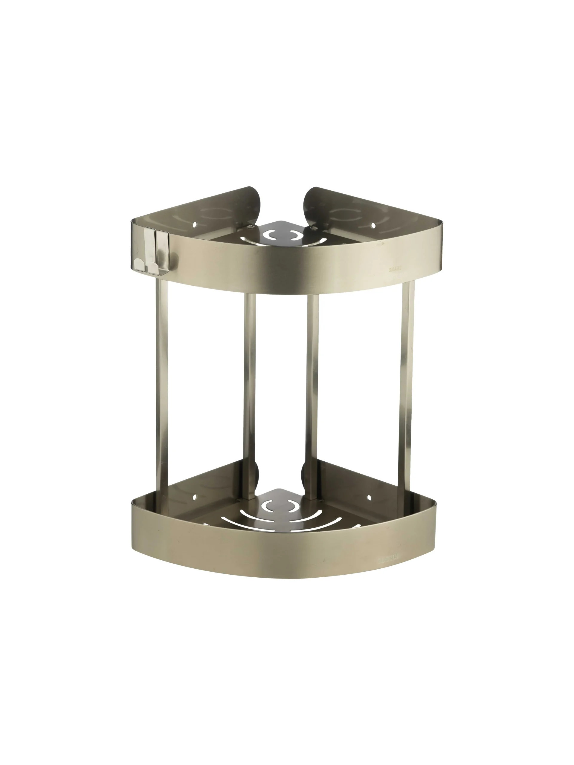 جا شامپویی اسمارت کنج 2 طبقه | عکس محصول - diahome جا شامپویی دوطبقه استیل مات