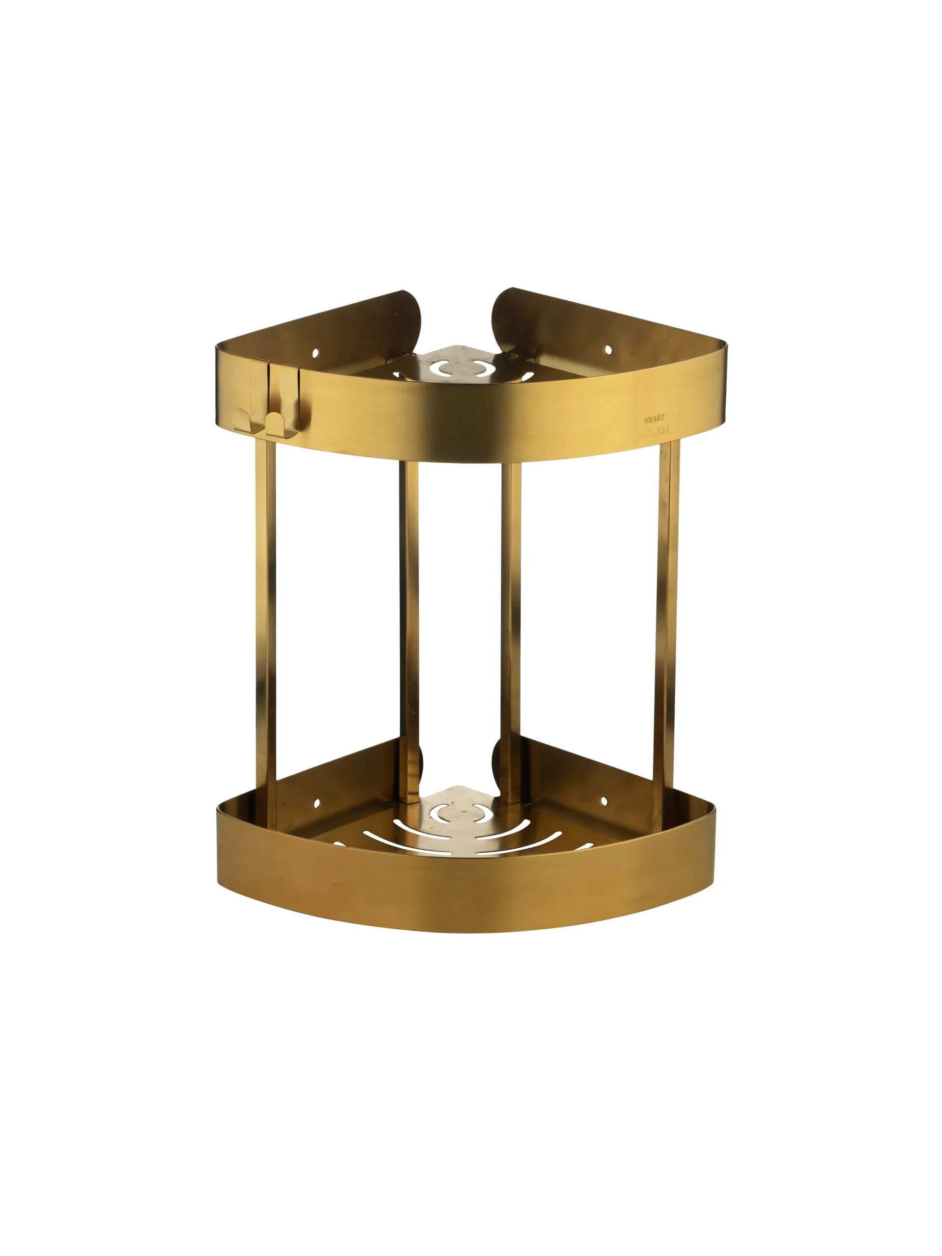 جا شامپویی اسمارت کنج 2 طبقه | عکس محصول - diahome جا شامپویی دوطبقه طلامات