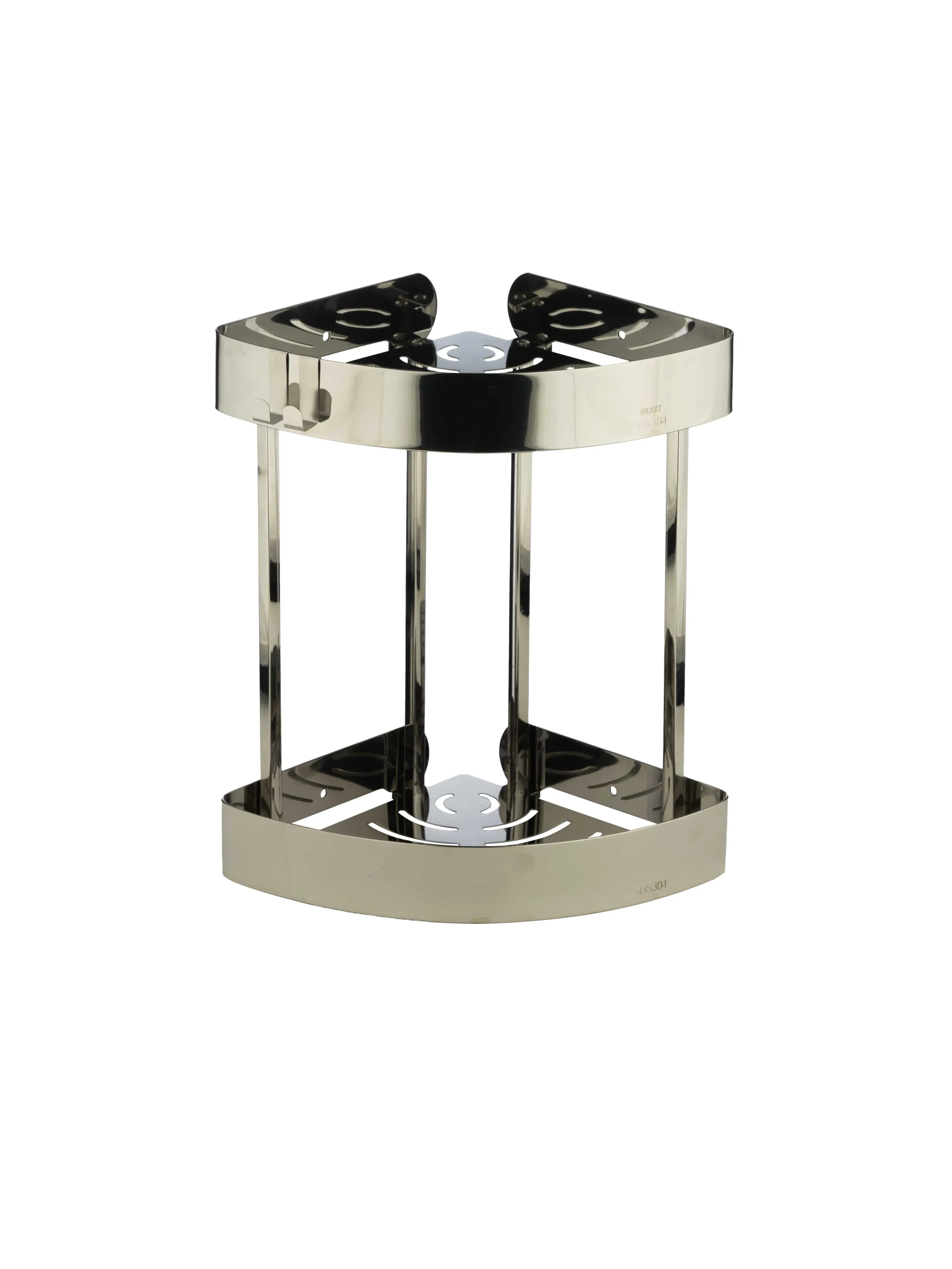 جا شامپویی اسمارت کنج 2 طبقه | عکس محصول - diahome جا شامپویی دوطبقه کروم