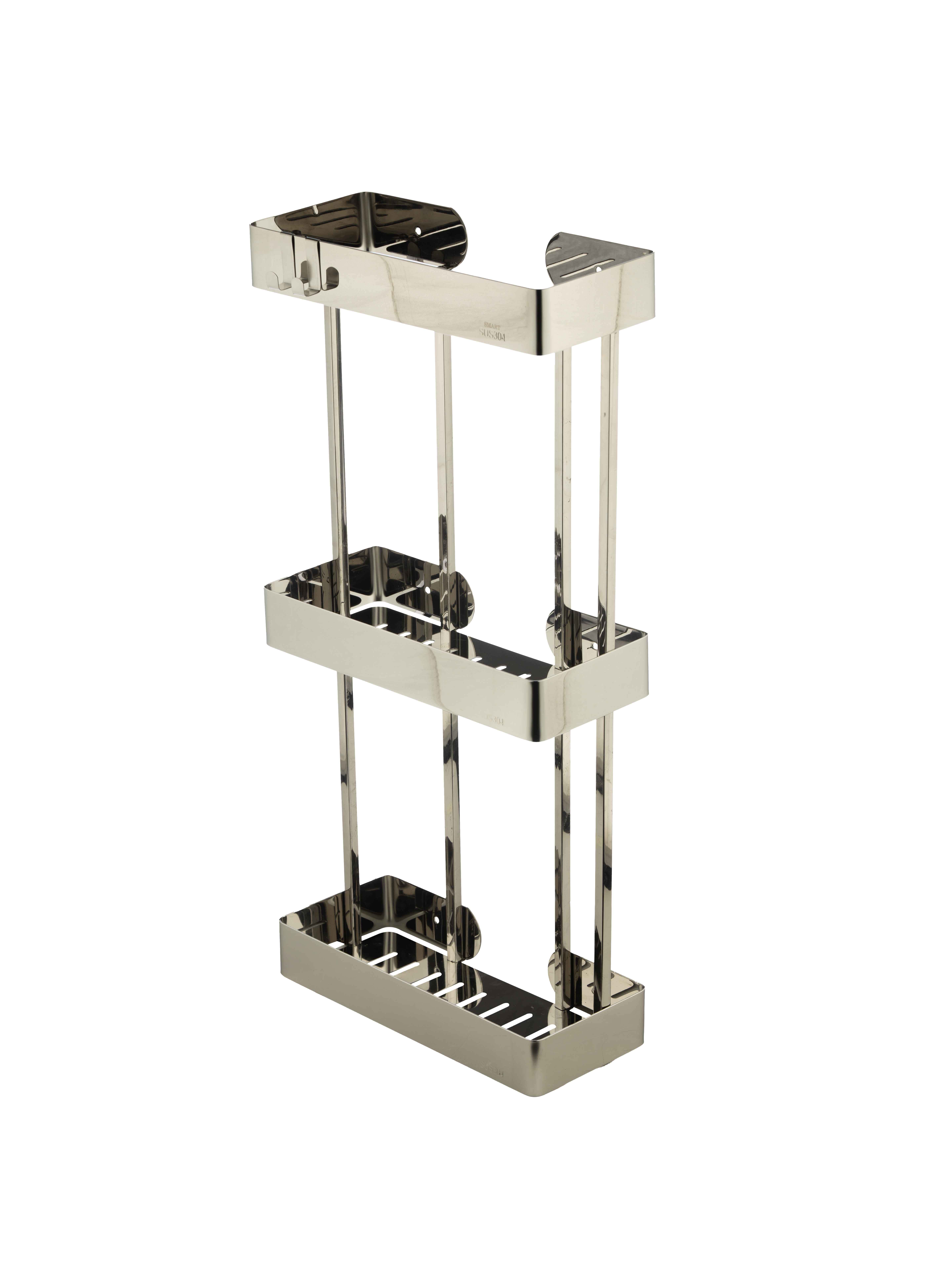 جا شامپویی وسط سه طبقه کروم