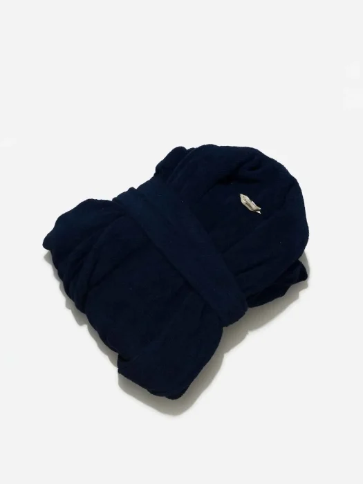 حوله تن پوش نخ پنبه سرمه ای