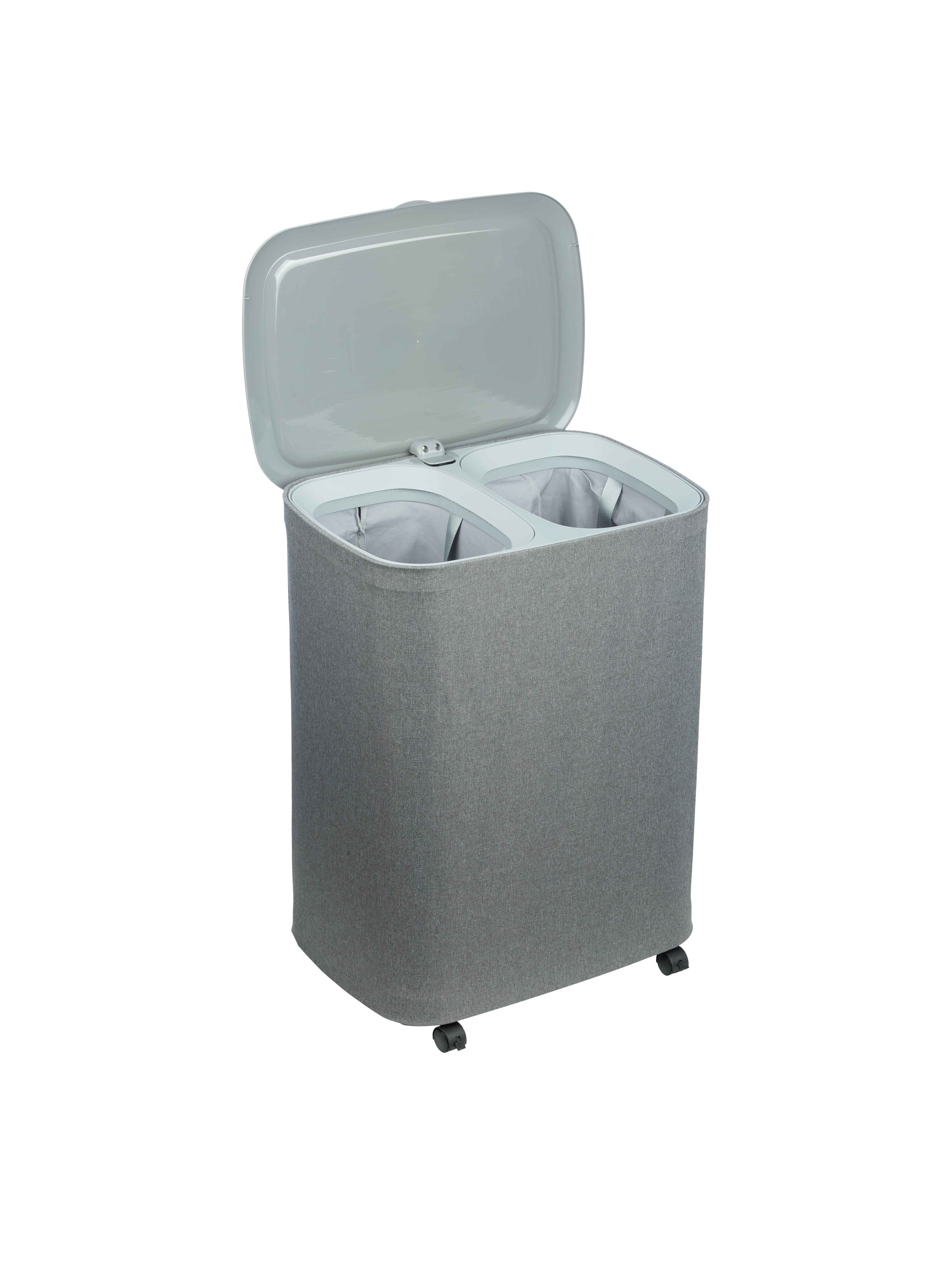 سبد رخت چرک برزنتی 50 لیتری اسمارت | عکس محصول - diahome سبد رخت چرک برزنتی وارداتی 50 لیتر در باز