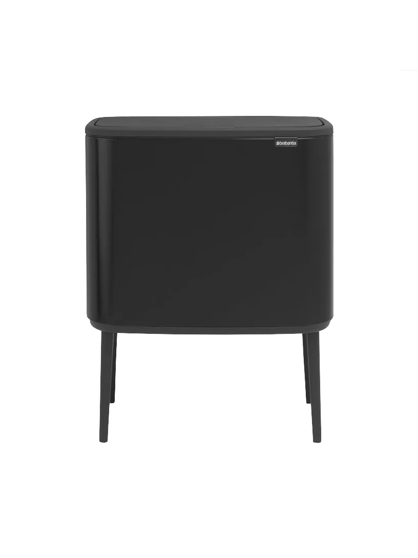 سطل زباله آشپزخانه برابانتیا پایه دار لمسی 36 لیتر | عکس محصول - diahome سطل-بو-تاچ-بین-۳۶-لیتر-مشکی