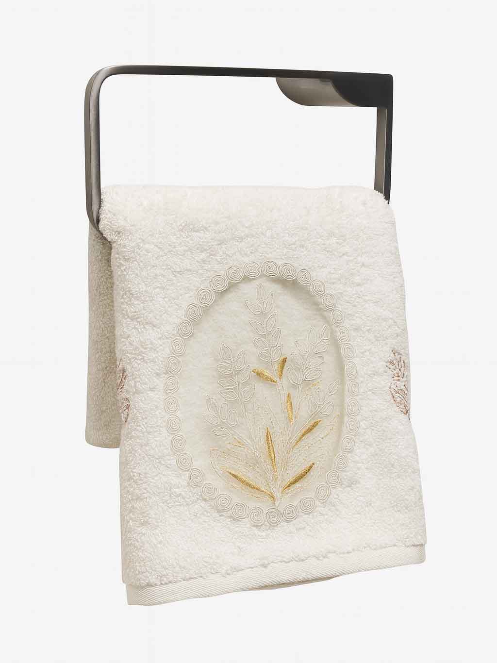 حوله گلدوزی شده branch floral | عکس محصول - diahome حوله گلدوزی شده branch floral