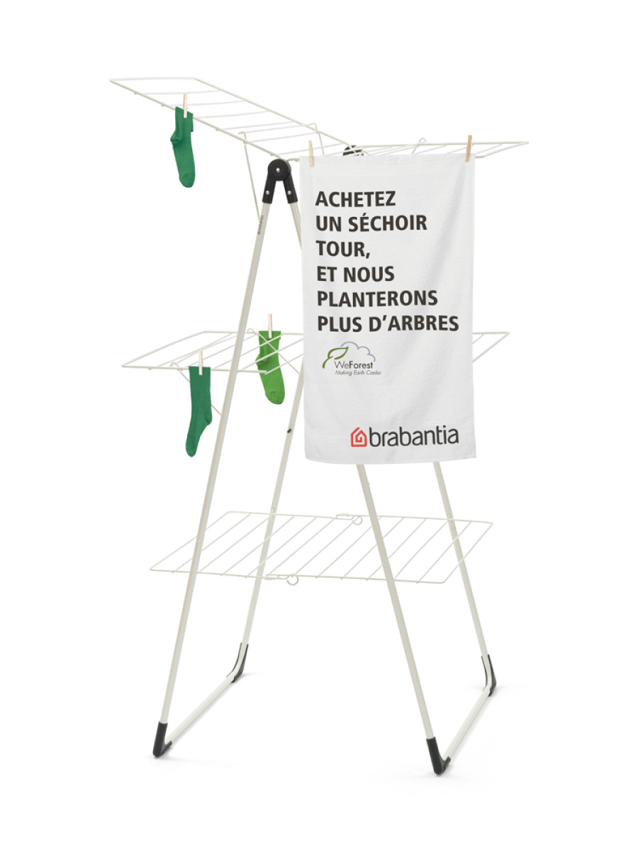 بند رخت بلند تاشو برابانتیا 23 متر | عکس محصول - diahome بند رخت 23 متری سفید